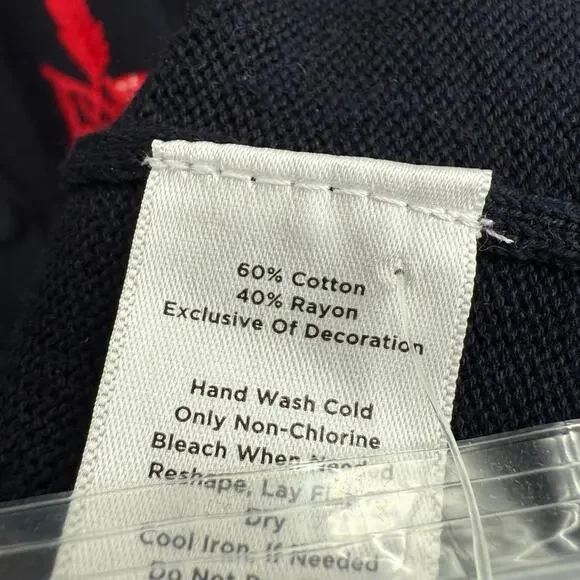 NEW NWT Talbots Medium Christmas Sweater Knit Strawberries Blouse Shirt Top - Picture 7 of 8